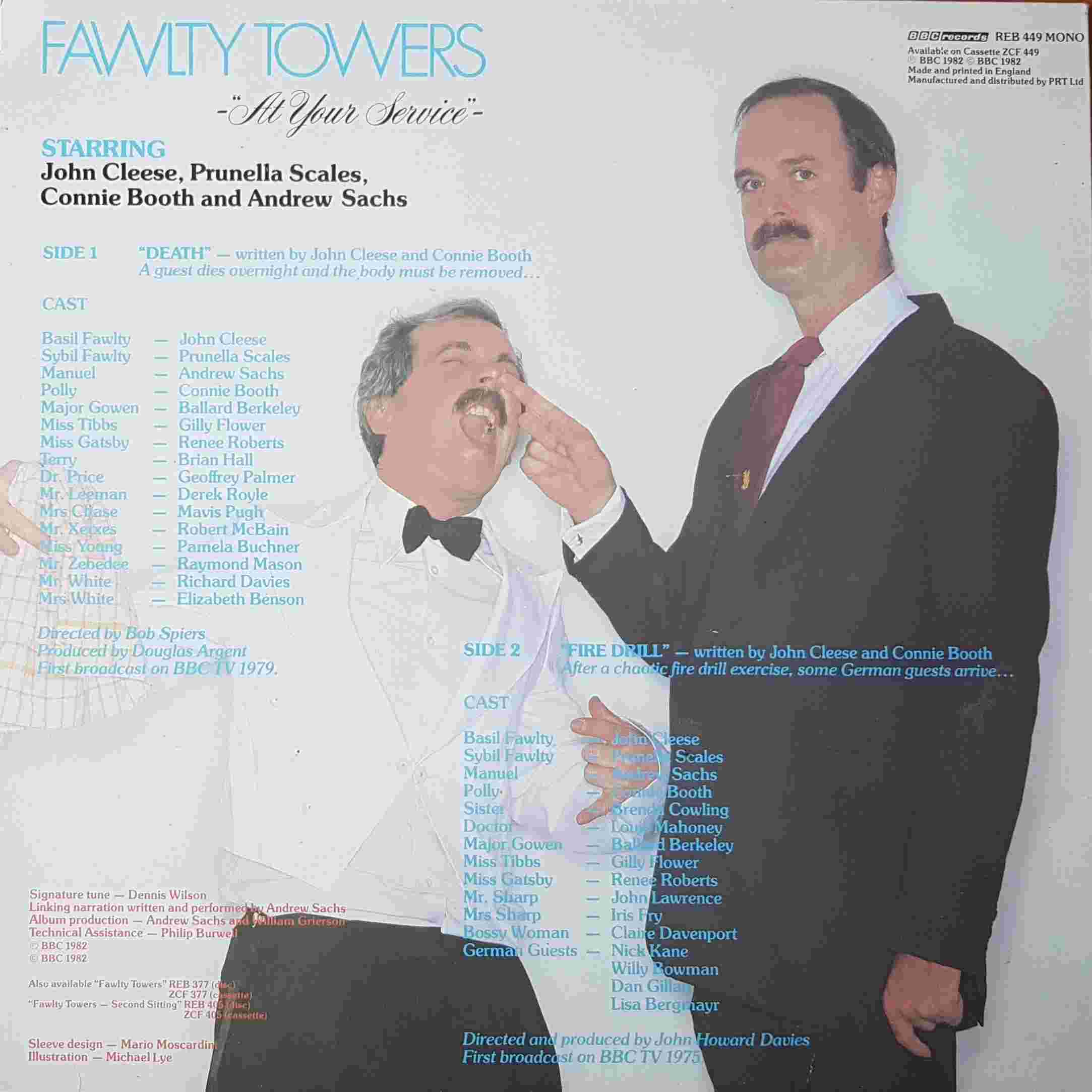 Picture of REB 449 Fawlty towers - At your service by artist John Cleese / Connie Booth from the BBC records and Tapes library